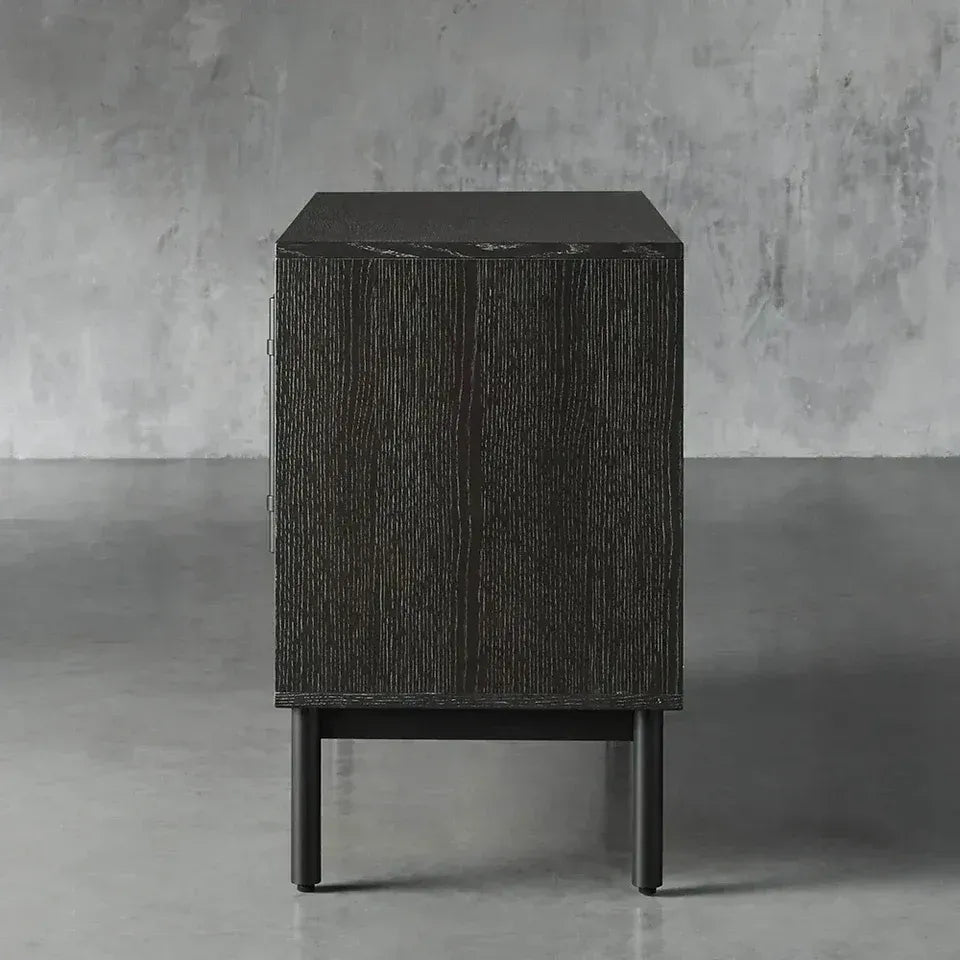 Rowan Reclaimed Oak Hall Chest Natural Wood Storage Cabinet