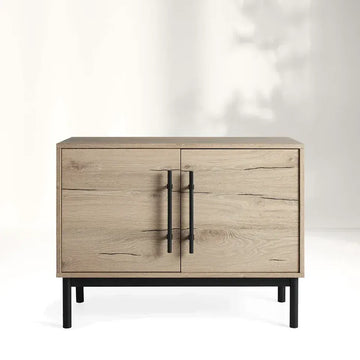 Rowan Reclaimed Oak Hall Chest Natural Wood Storage Cabinet