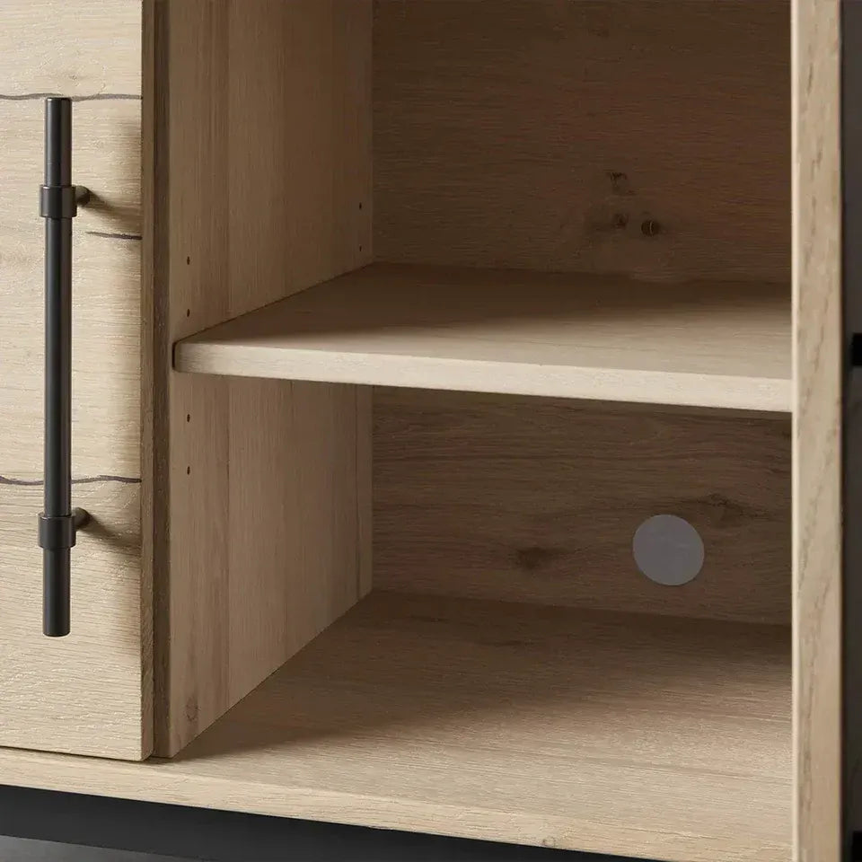 Rowan Reclaimed Oak Hall Chest Natural Wood Storage Cabinet