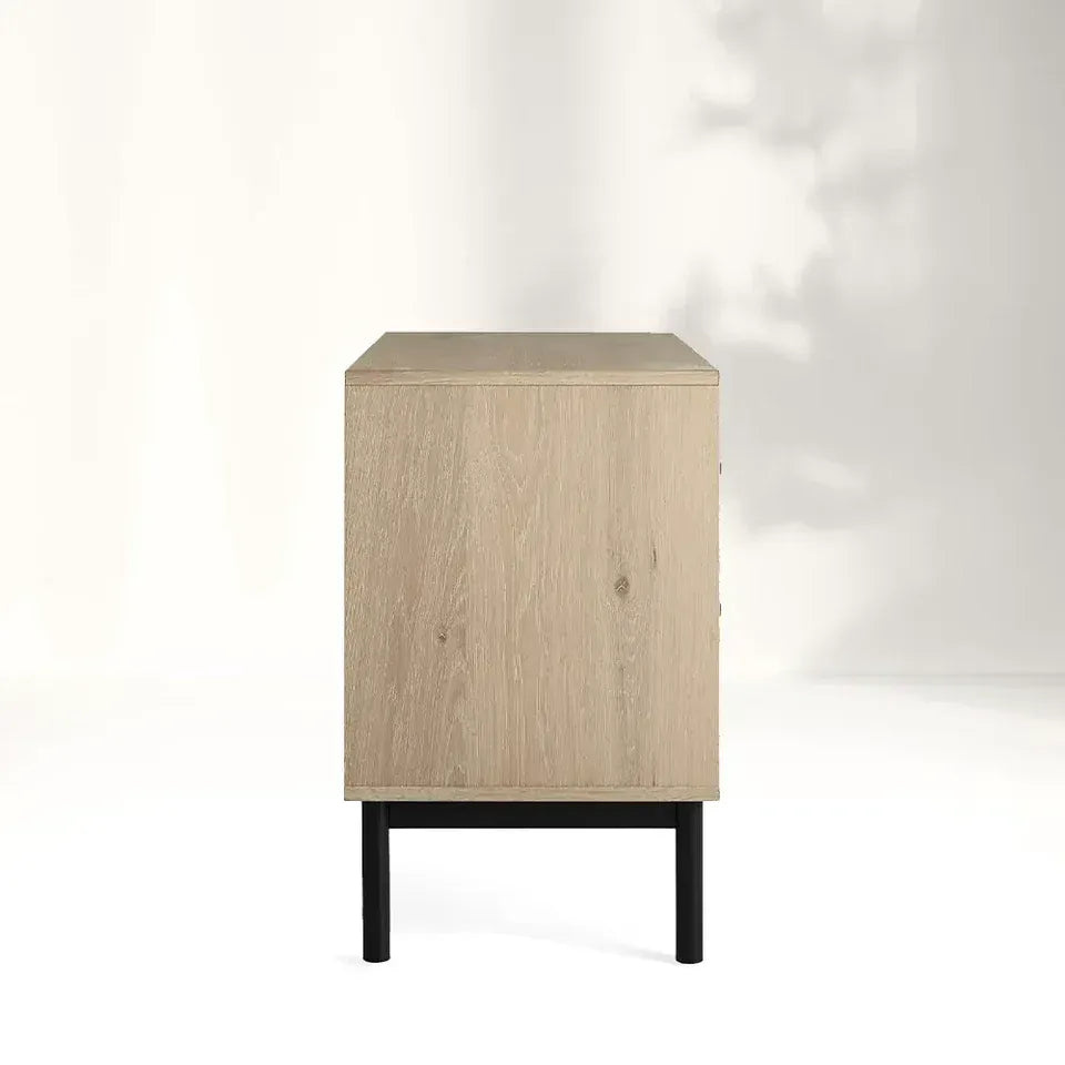 Rowan Reclaimed Oak Hall Chest Natural Wood Storage Cabinet