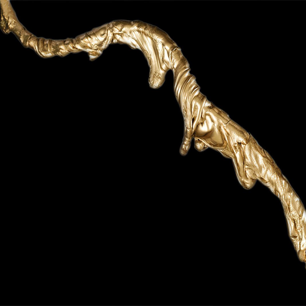 Ines Brass Three-Light Floor Lamp - Ø 31.5″ × H 78.7″Brass / WhiteUS Plugcasivra