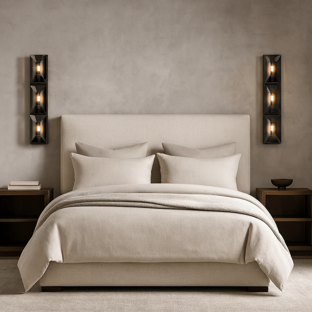 buyBrookhill 3-Light Crystal Wall Sconce — Black - Morsale