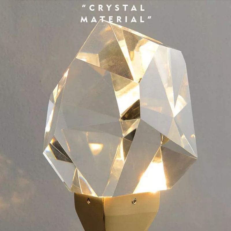 JC Nicole Crystal Prisms Wall Sconce - casivra