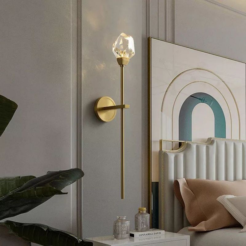 JC Nicole Crystal Prisms Wall Sconce - casivra