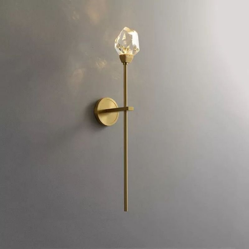 JC Nicole Crystal Prisms Wall Sconce - casivra