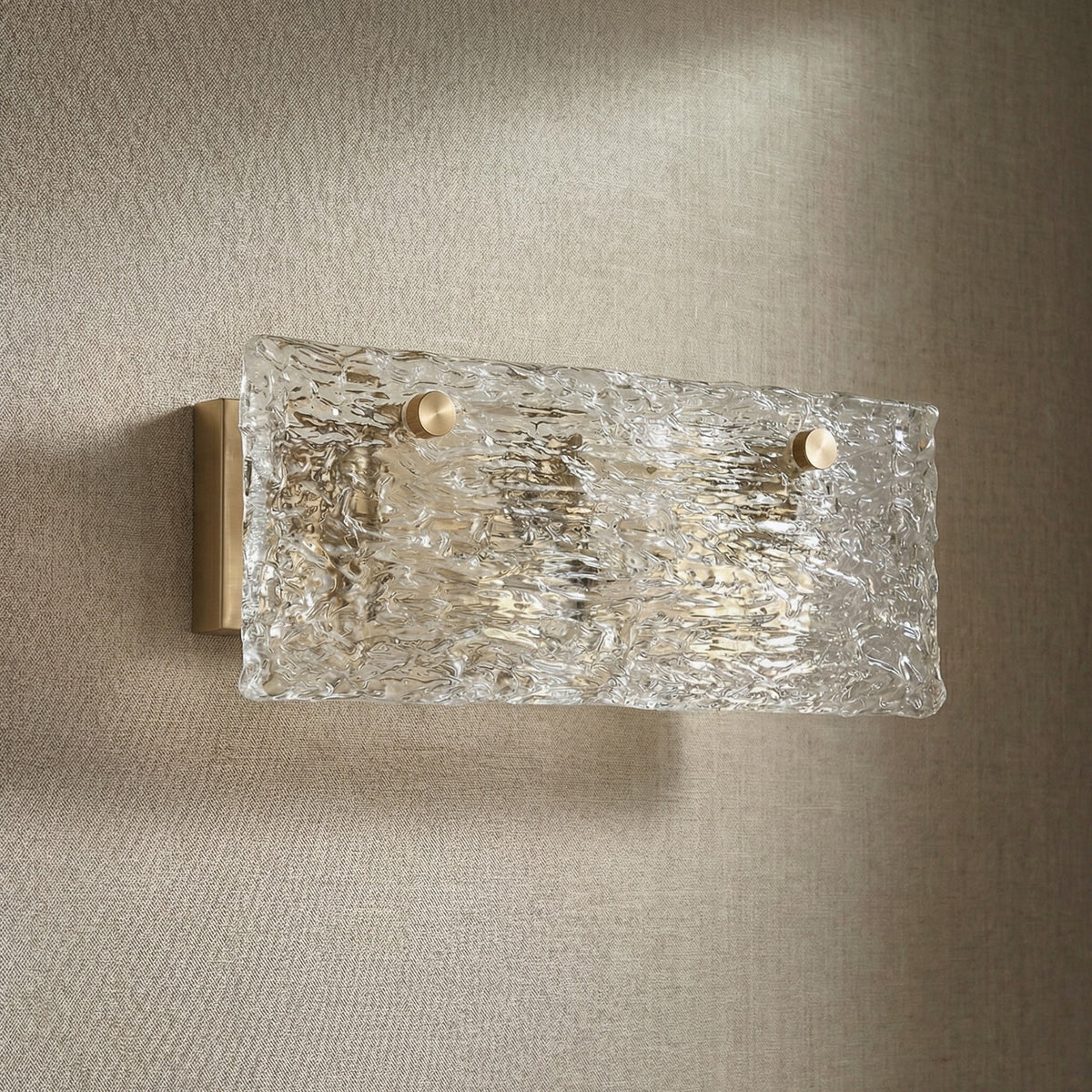 Knox Glass Wall Sconce 16" - L15.7" × W4.7" × H5.9" (L40 × W12 × H15 cm)casivra