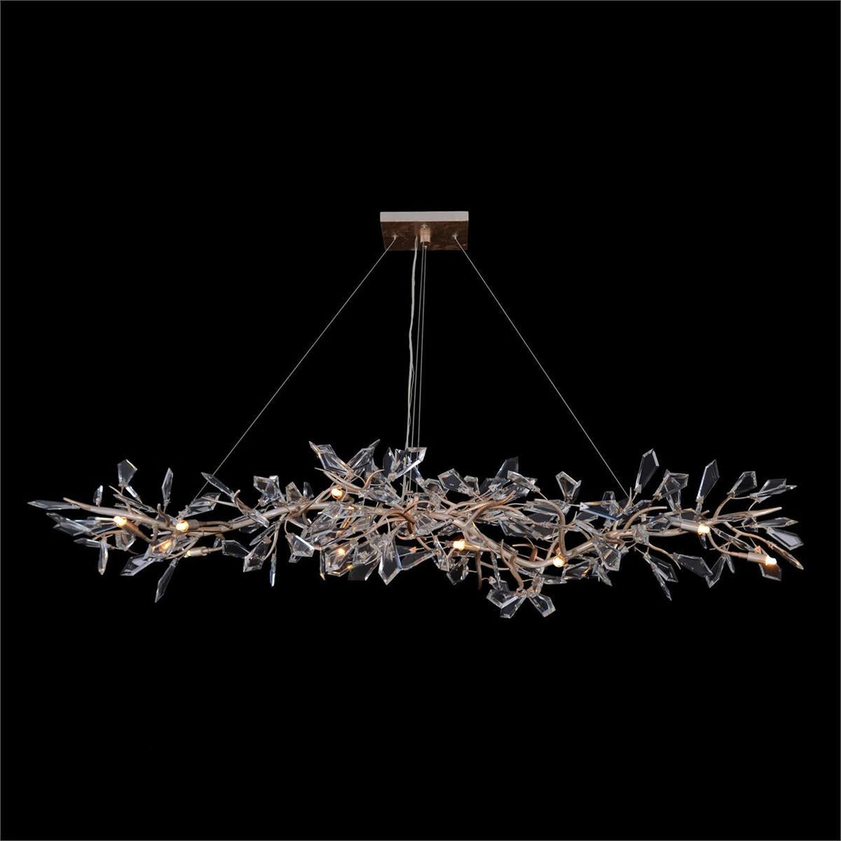 Kotta Fourteen - Light Cut - Crystal Oblong Chandelier - casivra