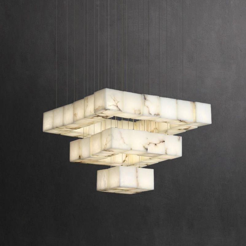 Kybos Alabaster Chandelier Light - 36-Light A 27.17" x 27.17" / 69 x 69cmcasivra