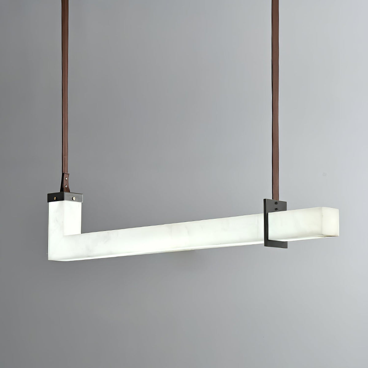 L-Axis Pendant Lamp - L 39.4 in x H 9.1 inBlack & WhiteWarm Lightcasivra