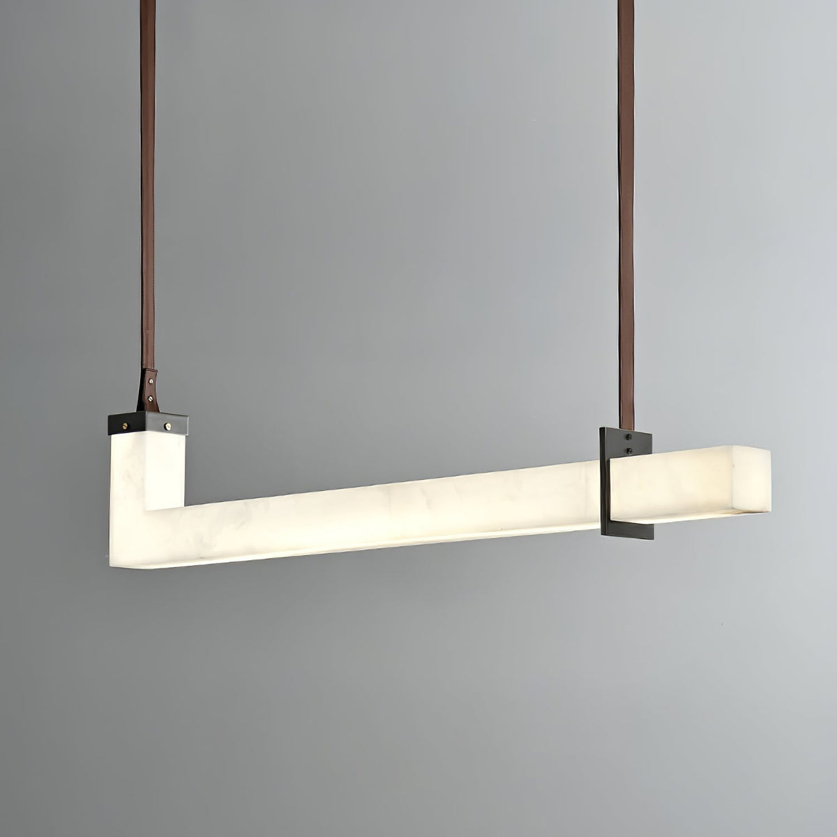 L-Axis Pendant Lamp - L 39.4 in x H 9.1 inBlack & WhiteWarm Lightcasivra