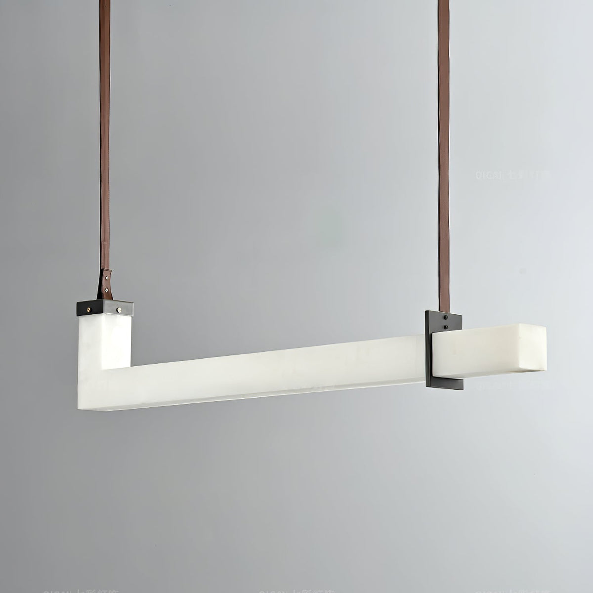 L-Axis Pendant Lamp - L 39.4 in x H 9.1 inBlack & WhiteWarm Lightcasivra