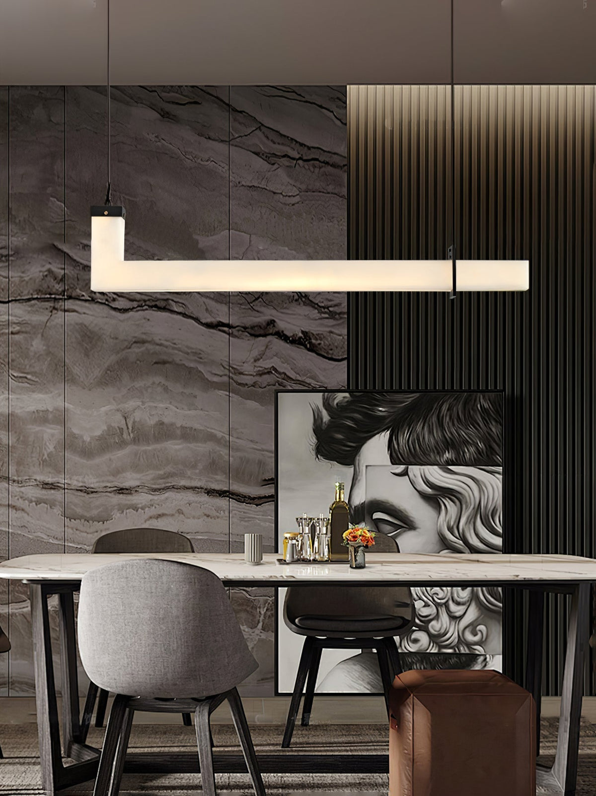 L-Axis Pendant Lamp - L 39.4 in x H 9.1 inBlack & WhiteWarm Lightcasivra