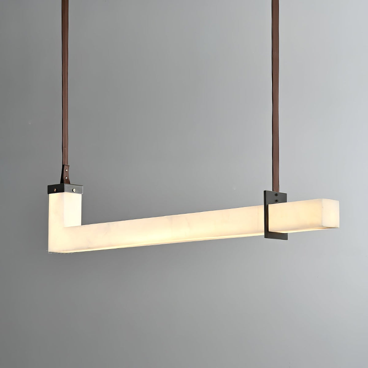 L-Axis Pendant Lamp - L 39.4 in x H 9.1 inBlack & WhiteWarm Lightcasivra