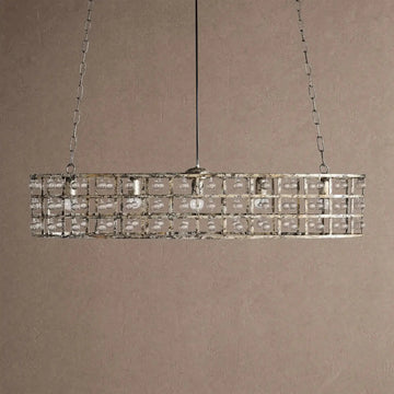 Lucarne 5-Light Oval Chandelier - Silver Claycasivra