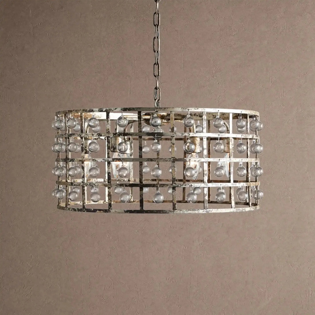 Lucarne Round Chandelier 6/8/12 Light - 6-LightSilver Claycasivra