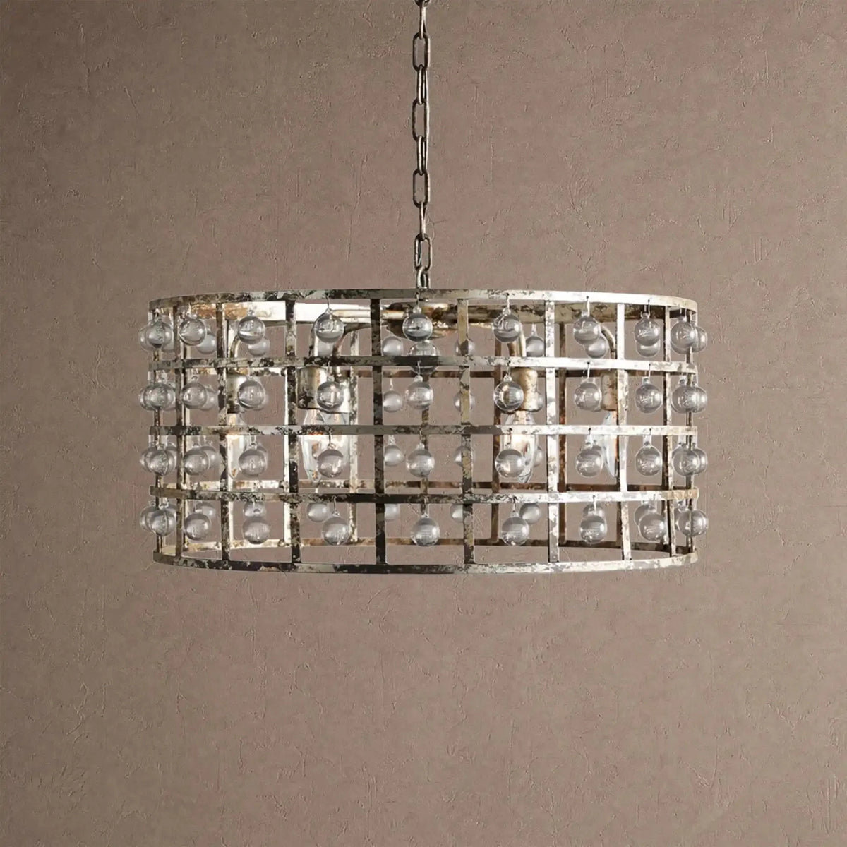 Lucarne Round Chandelier 6/8/12 Light - 6-LightSilver Claycasivra