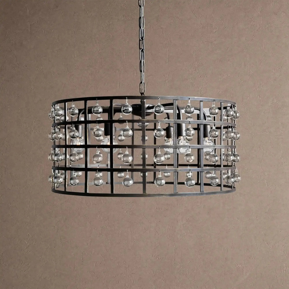 Lucarne Round Chandelier 6/8/12 Light - 6-LightBlackcasivra