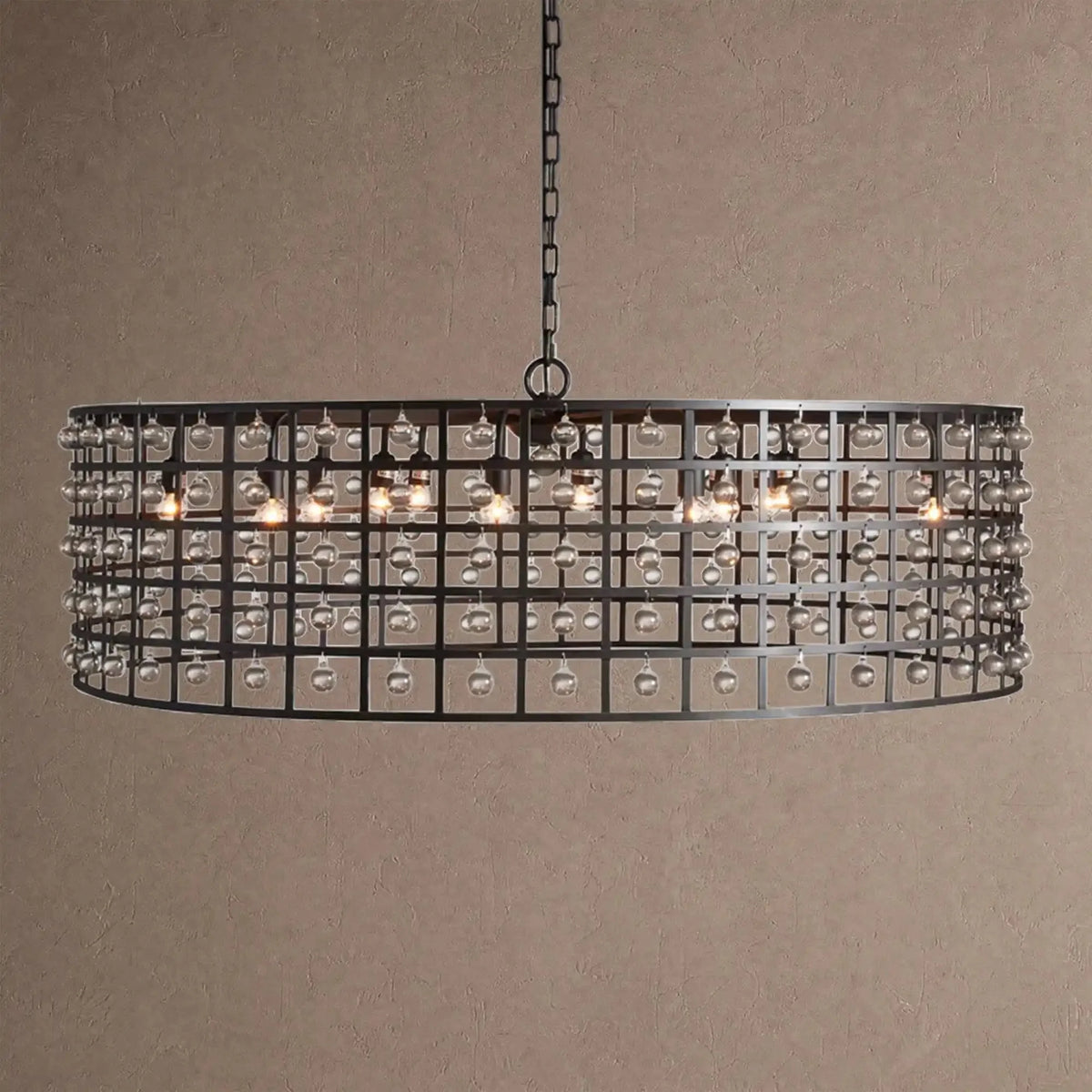 Lucarne Round Chandelier 6/8/12 Light - 12-LightBlackcasivra