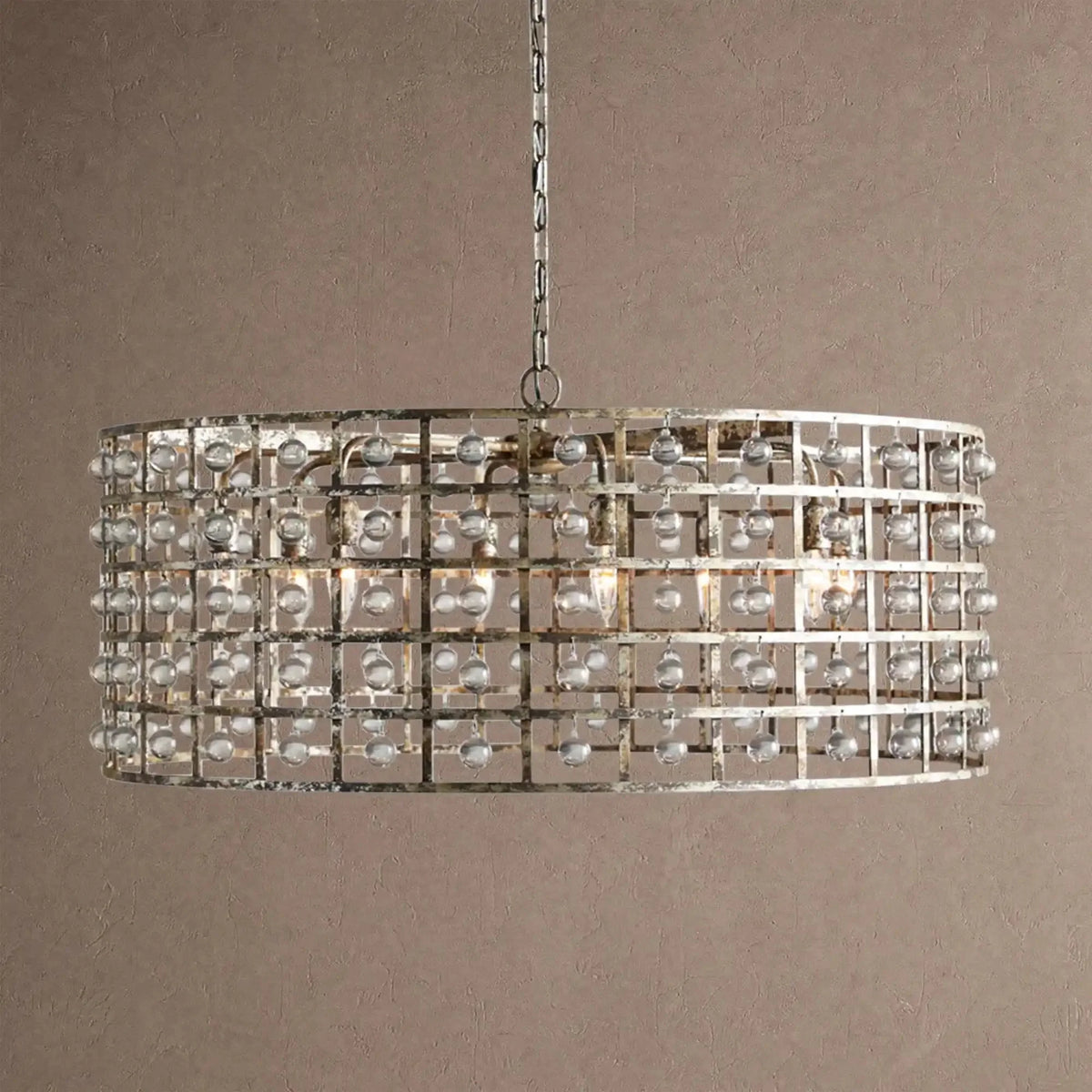 Lucarne Round Chandelier 6/8/12 Light - 8-LightSilver Claycasivra