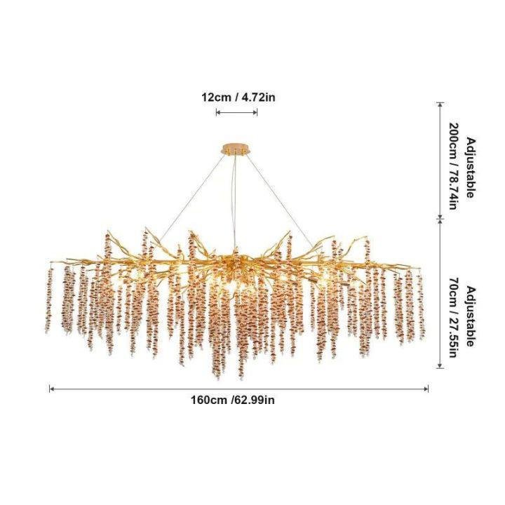 Lacuna Dining Room Branch Chandelier - L120 (L47¼")casivra