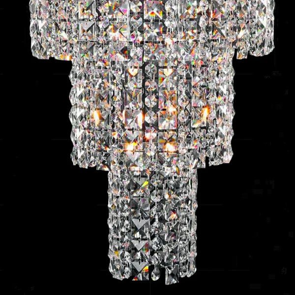Large Multi - pieces Crystal Chandelier Stylish Ceiling Light Fixture For Foyer Living Room Staircase - D23.6"*H70.9"casivra