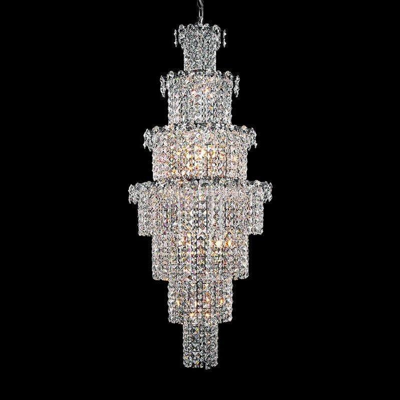 Large Multi-pieces Crystal Chandelier Stylish Ceiling Light Fixture For Foyer Living Room Staircase-Chandeliers-casivra-casivra