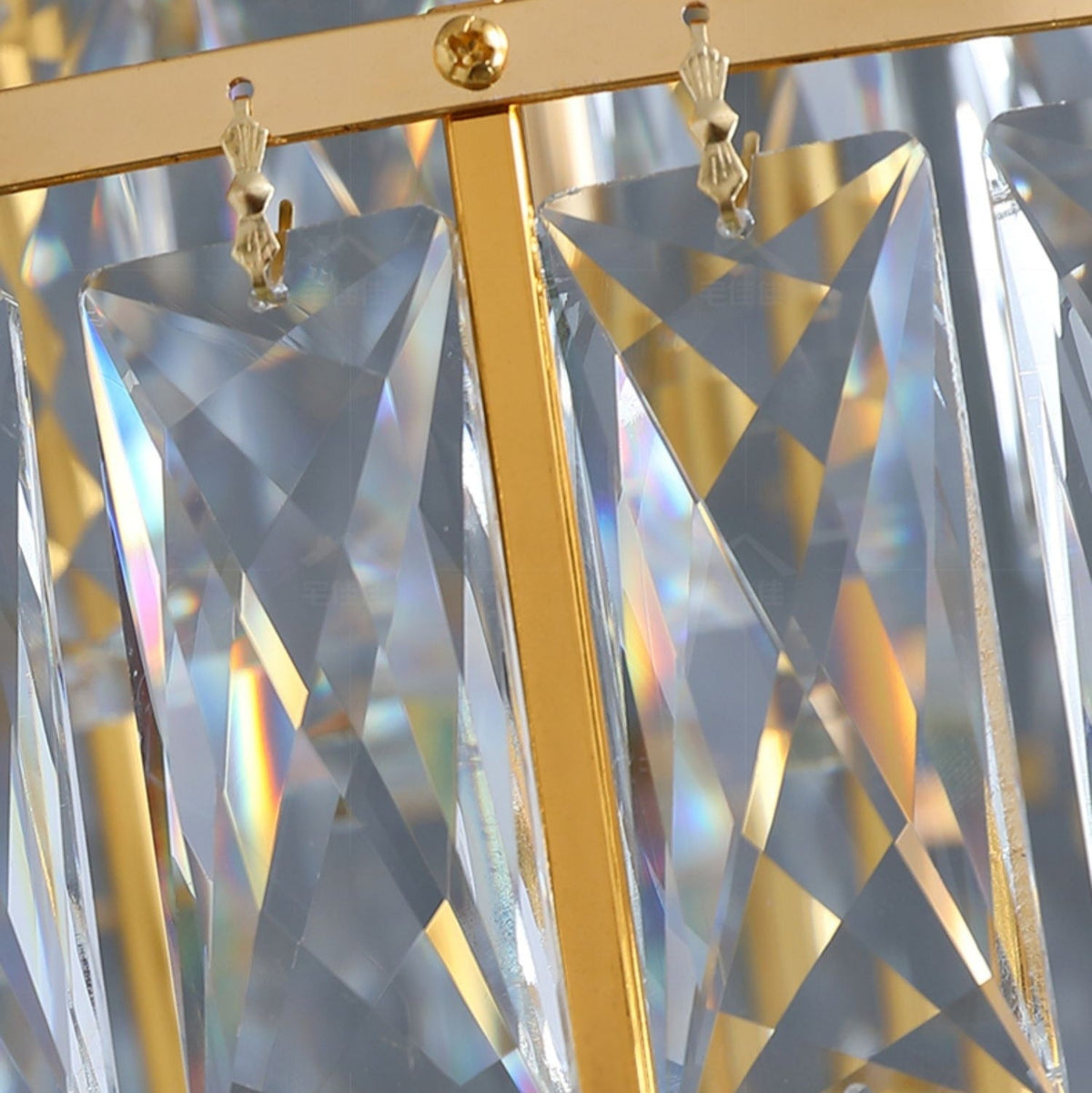 Large Staircase Crystal Chandelier Living Room Ceiling Light Fixture For Hotel Entrance In Gold Finish-Chandeliers-casivra-casivra
