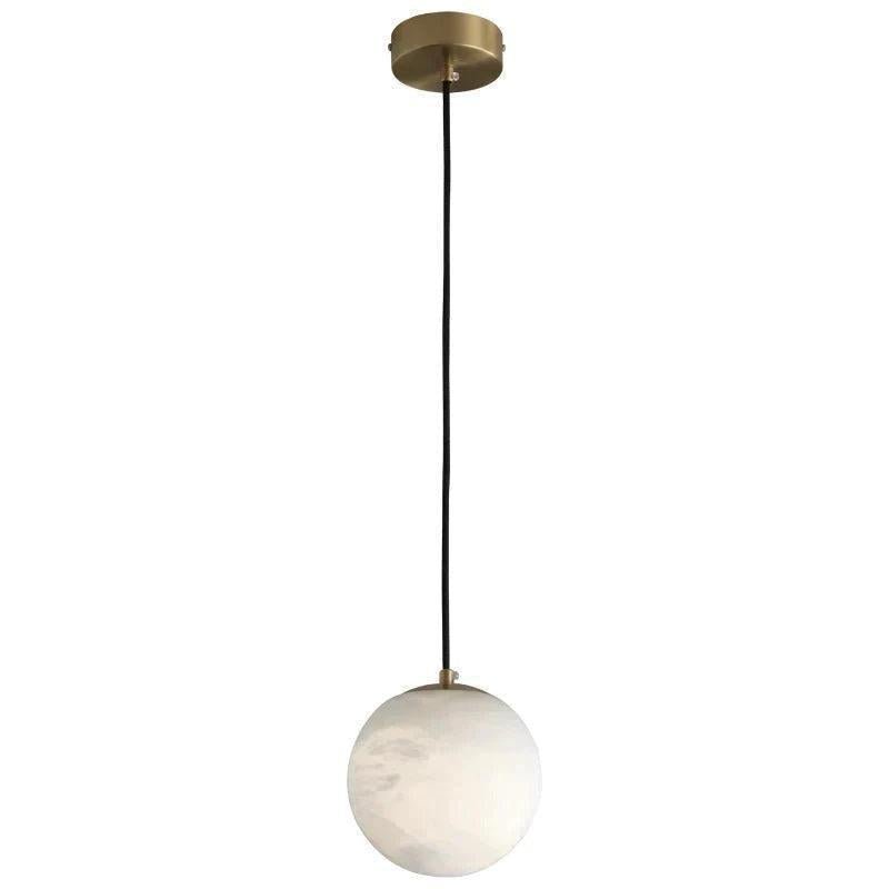Larry Alabaster Ball Pendant Light For Kitchen Island - 5 inchescasivra