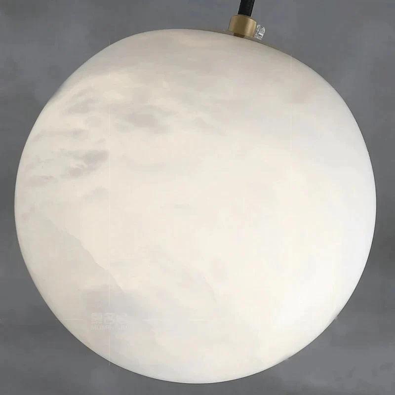 Larry Alabaster Ball Pendant Light For Kitchen Island - 5 inchescasivra