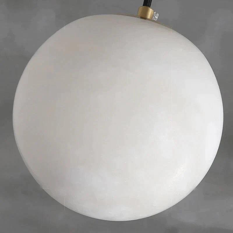 Larry Alabaster Ball Pendant Light For Kitchen Island - 5 inchescasivra