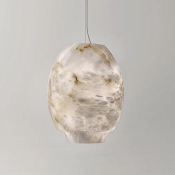 Larry Alabaster Lantern Bedside Pendant Light - Smallcasivra