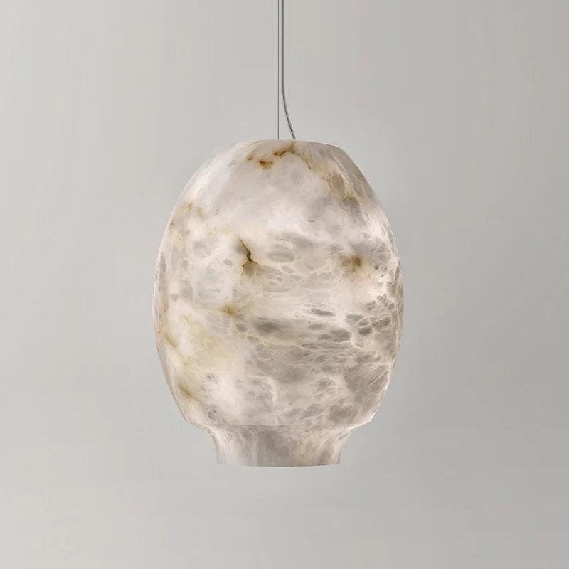 Larry Alabaster Lantern Bedside Pendant Light - Smallcasivra