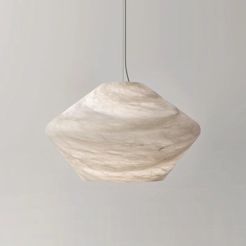 Larry Alabaster Simple Bedside Modern Pendant Light - casivra