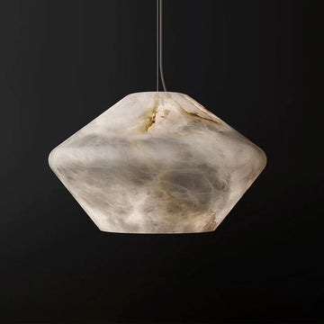 Larry Alabaster Simple Bedside Modern Pendant Light - casivra