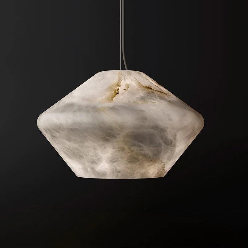Larry Alabaster Simple Bedside Modern Pendant Light - casivra