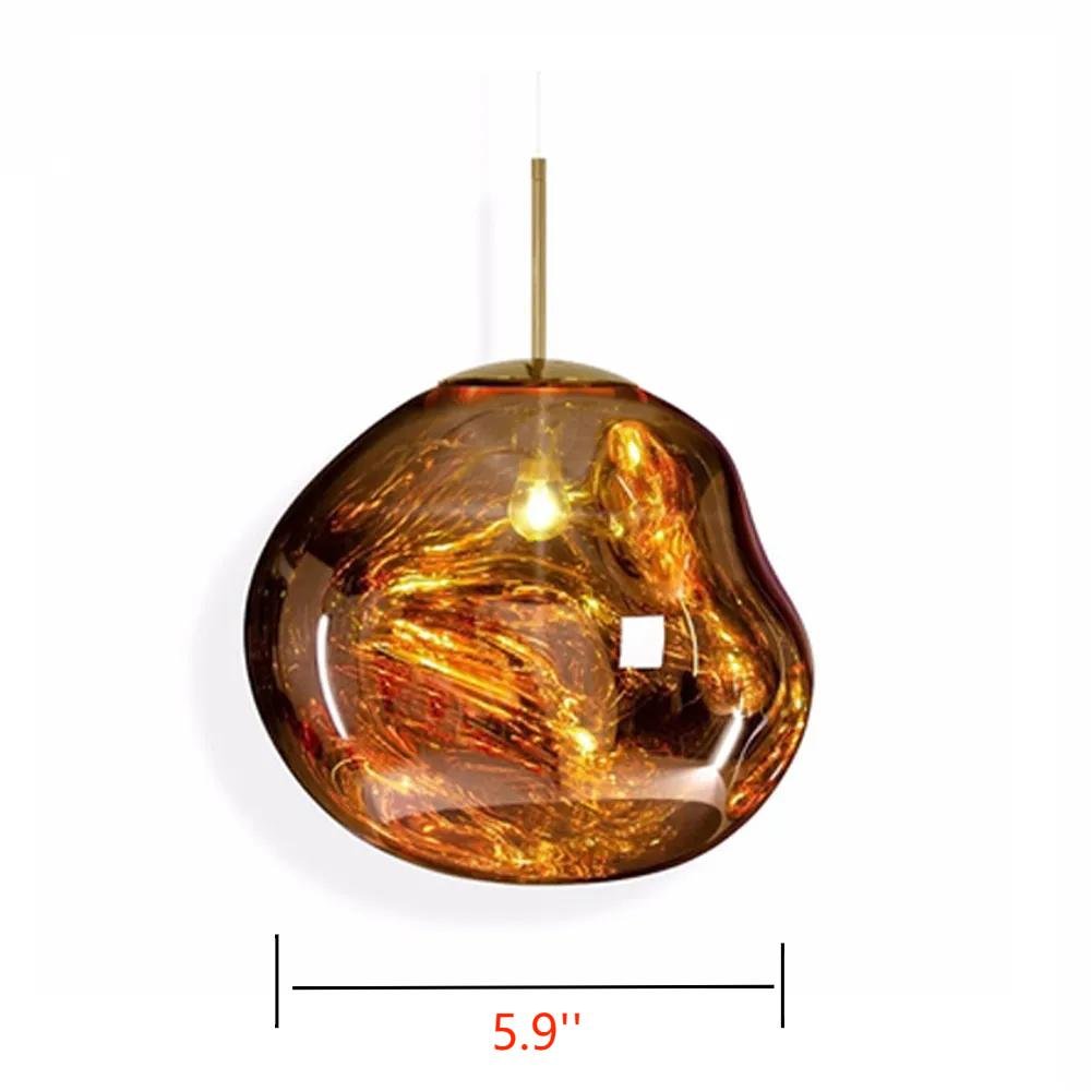 Lava Chandelier Villa Loft Duplex Stairwell Pendant Light - Gold21 Ballscasivra