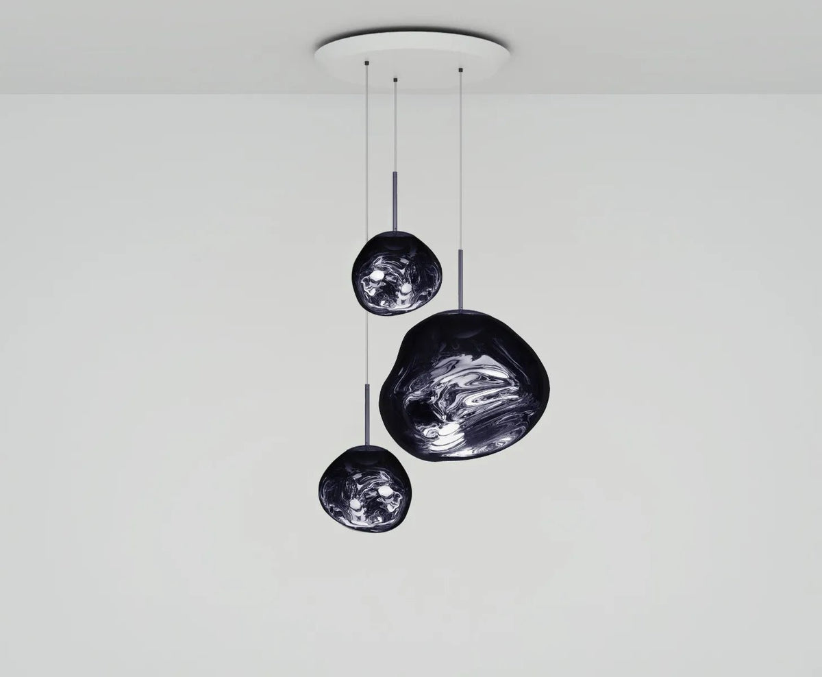 Lava Chandelier Villa Loft Duplex Stairwell Pendant Light - Smokey Gray3 Ballscasivra