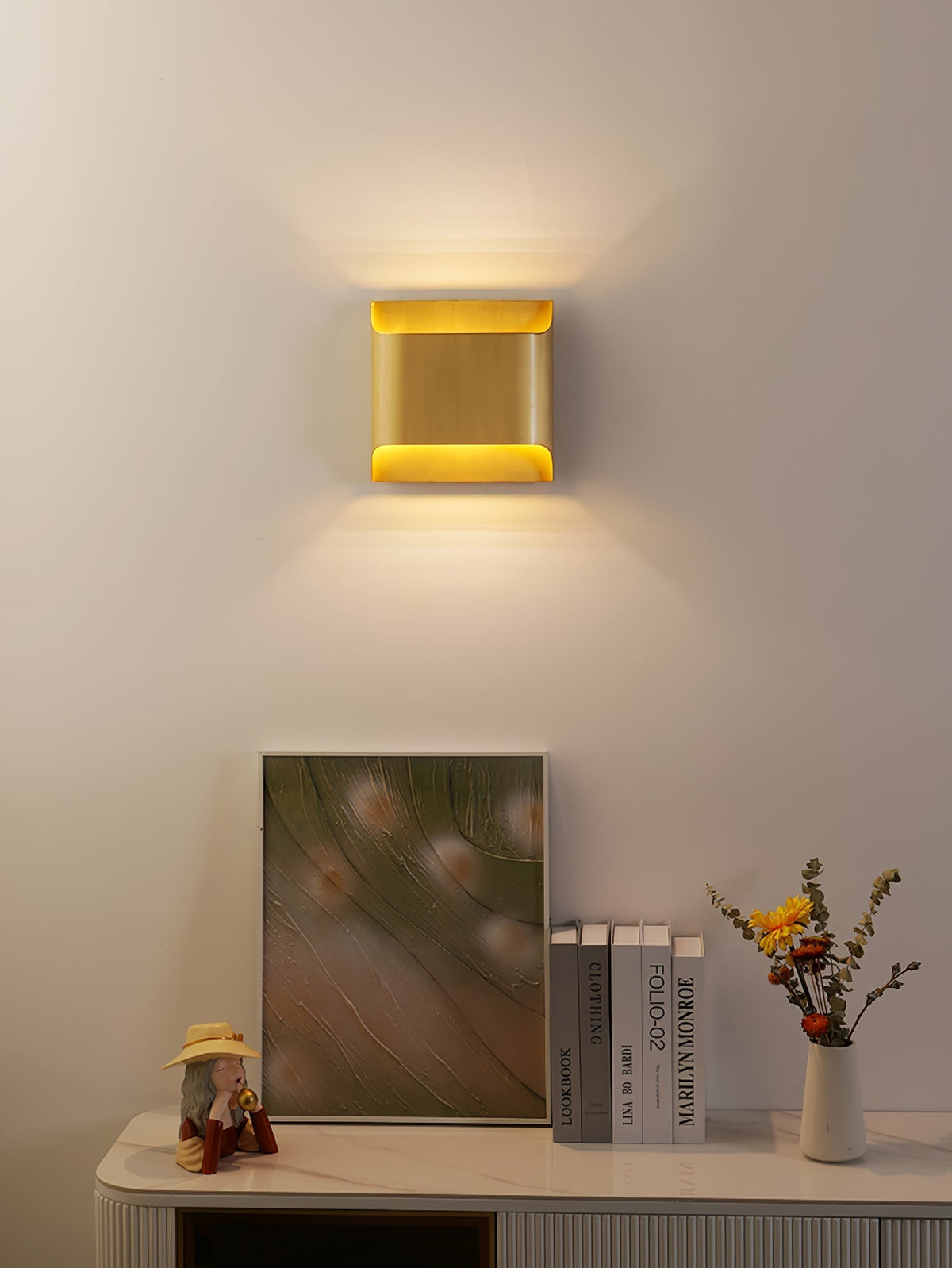 Leclerc Wall Lamp - ∅ 9.8″ x H 9.8″ / Dia 25cm x H 25cmBrasscasivra