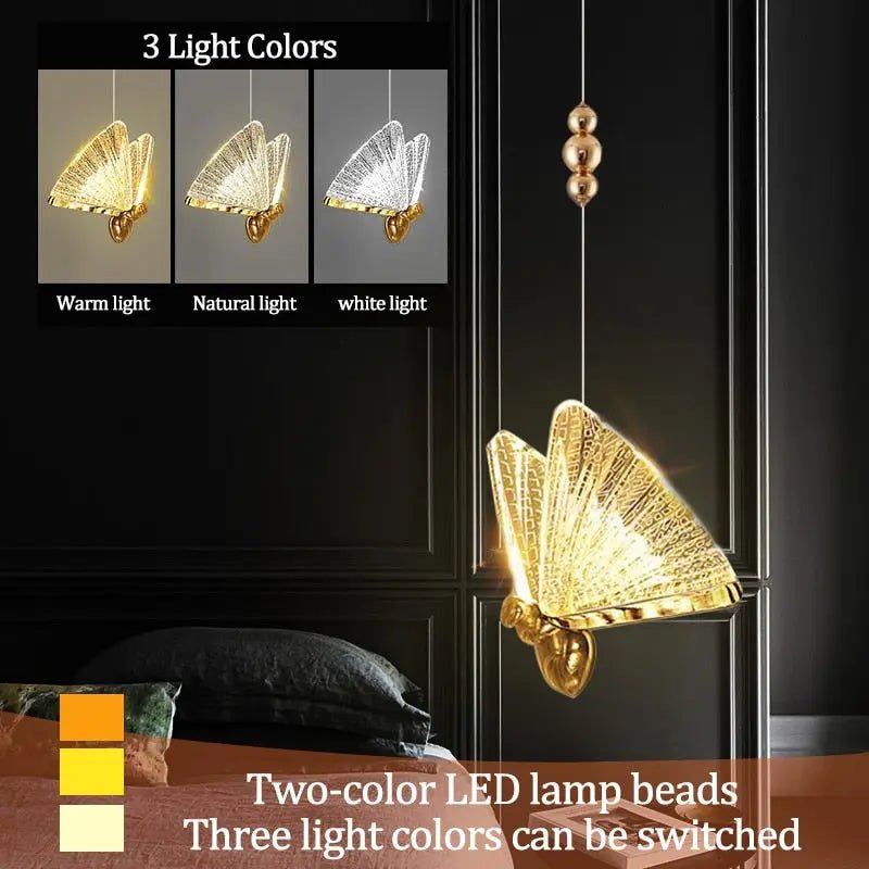 Led Butterfly Pendant Lights-Pendant Lights-casivra-casivra