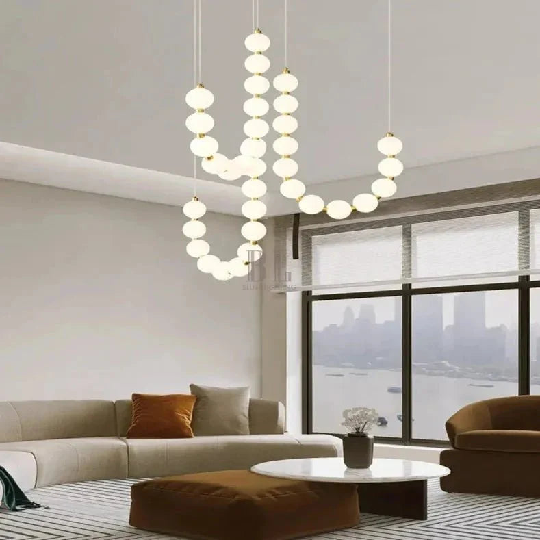 Lexi Modern Acrylic Orb Chandelier - Warm white 3000Kcasivra