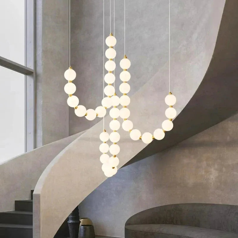 Lexi Modern Acrylic Orb Chandelier - Remote Controlcasivra