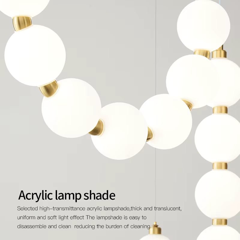 Lexi Modern Acrylic Orb Chandelier - Warm white 3000Kcasivra