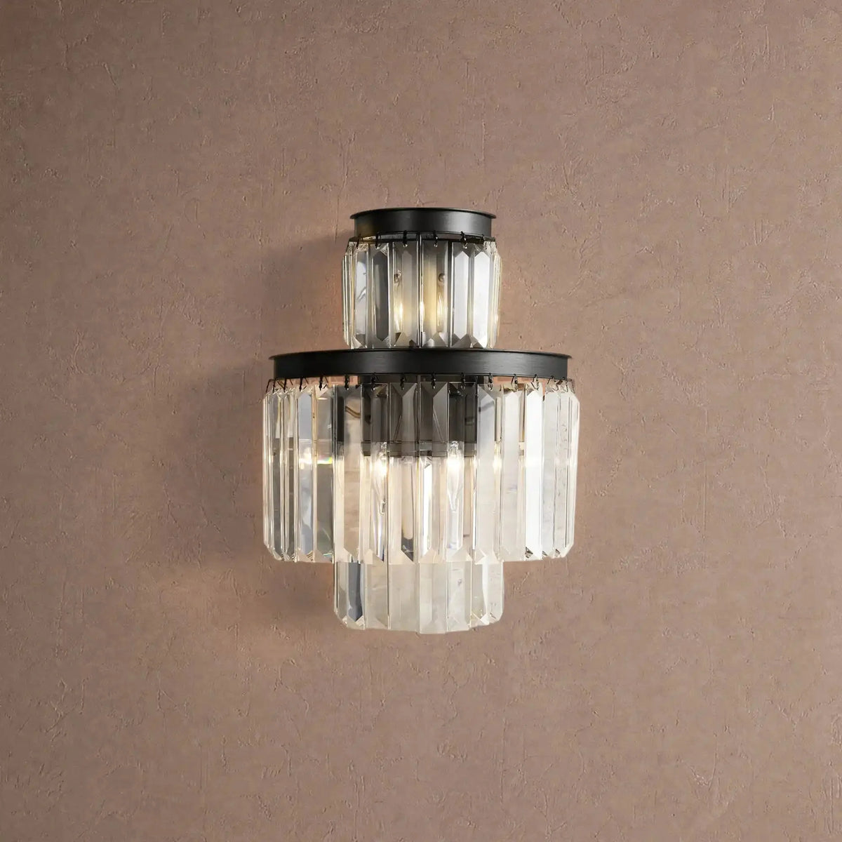 Langley 3-Light Wall Sconce - Blackcasivra