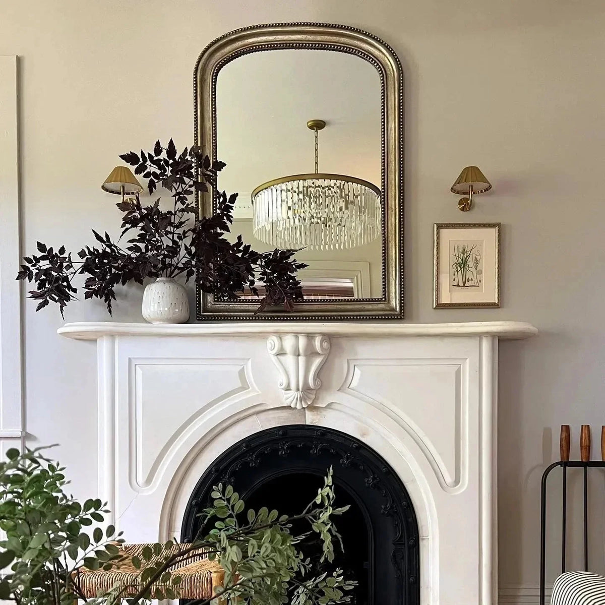 Langley Crystal Round Chandelier - black finish, modern home lighting