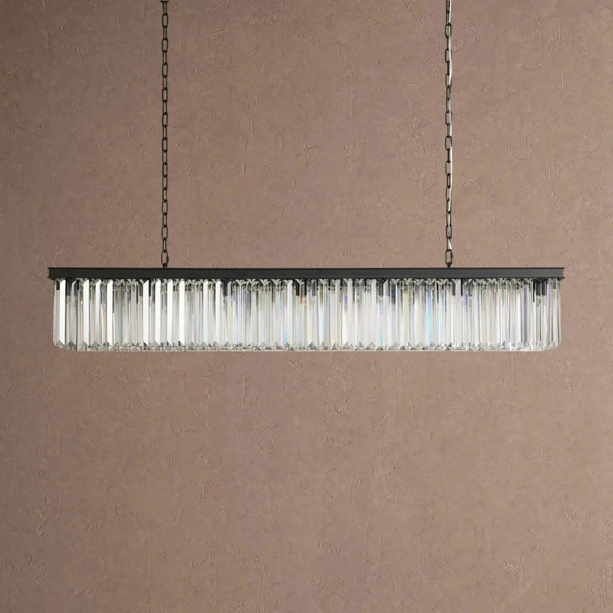 Langley Rectangular Chandelier 60''72'' - 60''Blackcasivra