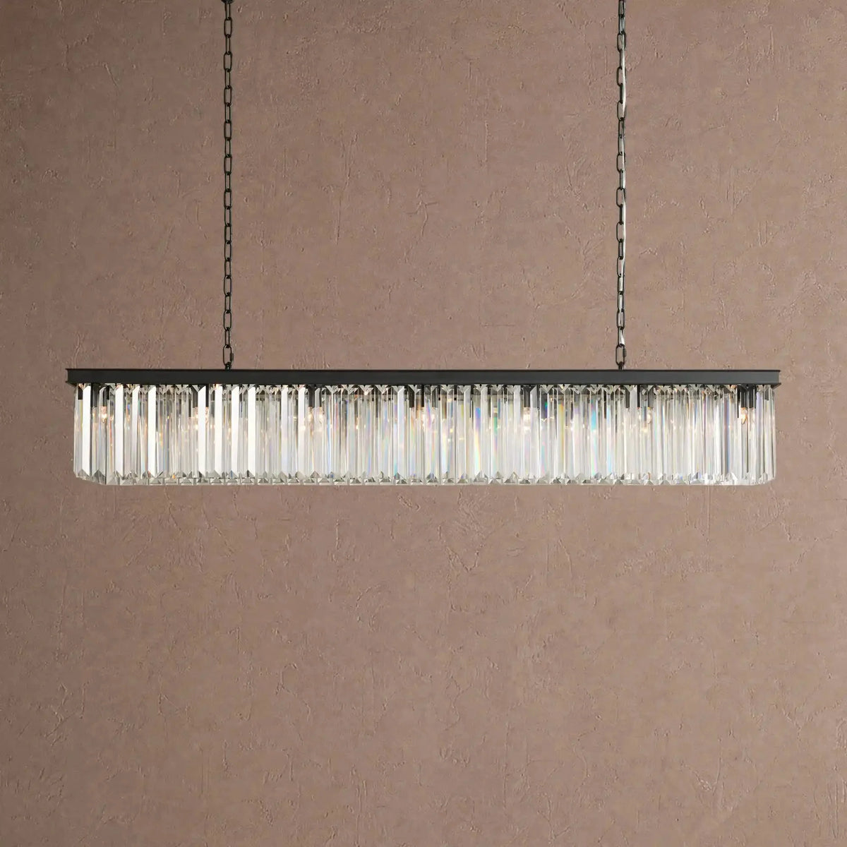 Langley Rectangular Chandelier 60''72'' - 72''Blackcasivra