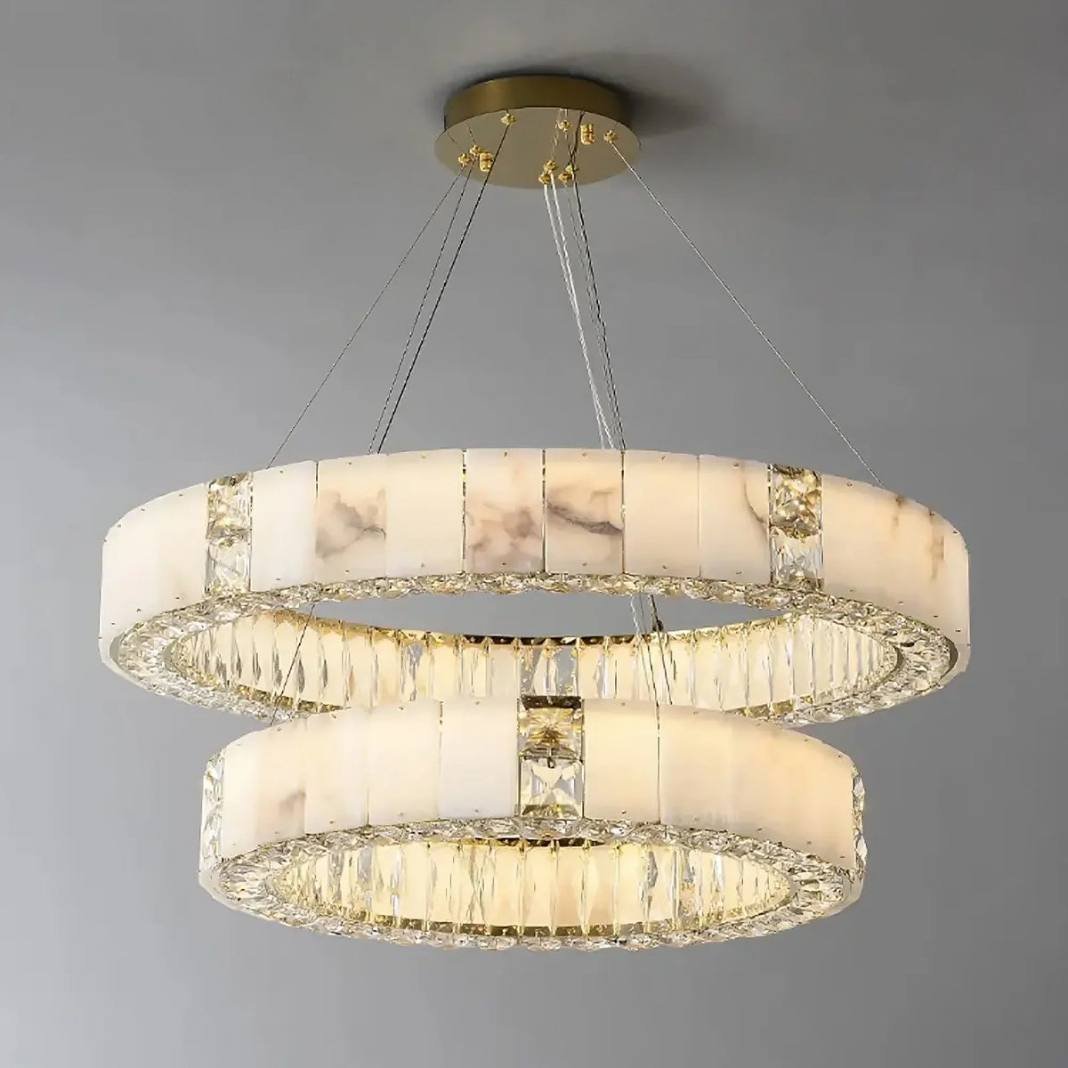 buyStafford Marble & Crystal Chandelier - Morsale