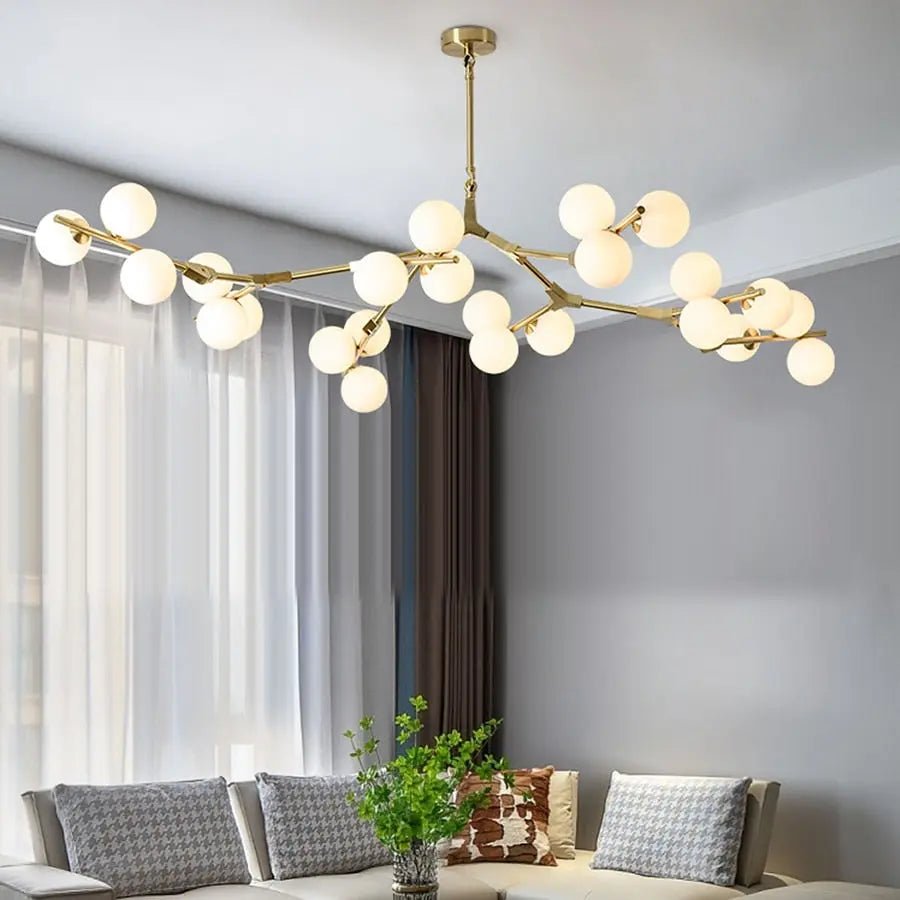 Lio Modern Tree Branch Ceiling Light Fixture - Gold48.4"(123cm)Warm Light 3000Kcasivra