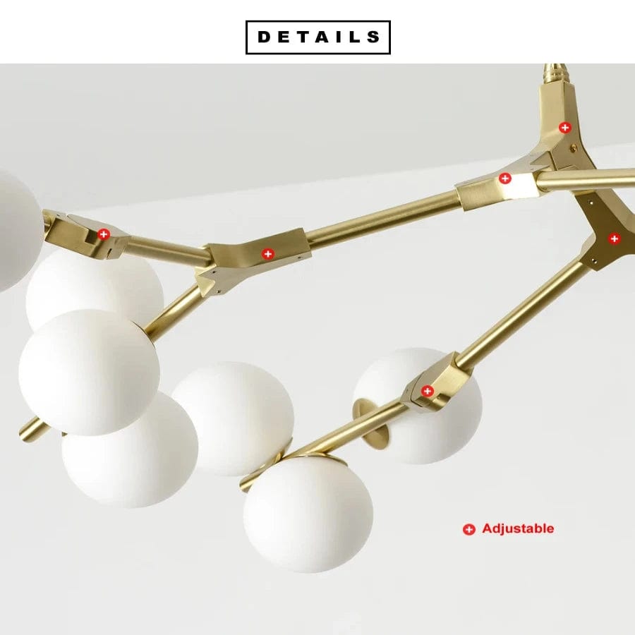 Lio Modern Tree Branch Ceiling Light Fixture - Gold48.4"(123cm)Warm Light 3000Kcasivra