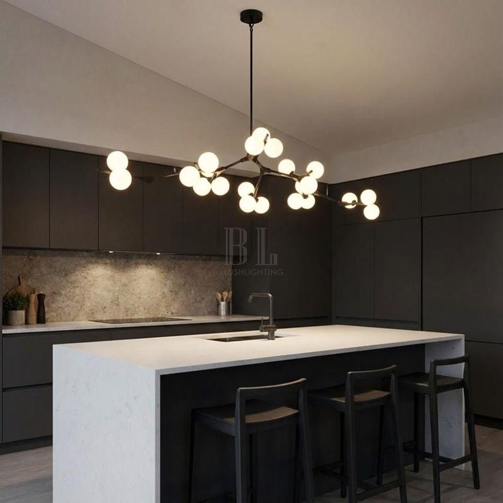 Lio Modern Tree Branch Ceiling Light Fixture - Black48.4"(123cm)Warm Light 3000Kcasivra